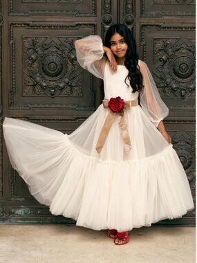 New! JOYFOLIE TIANNA DRESS IN CREAM size 14 tulle